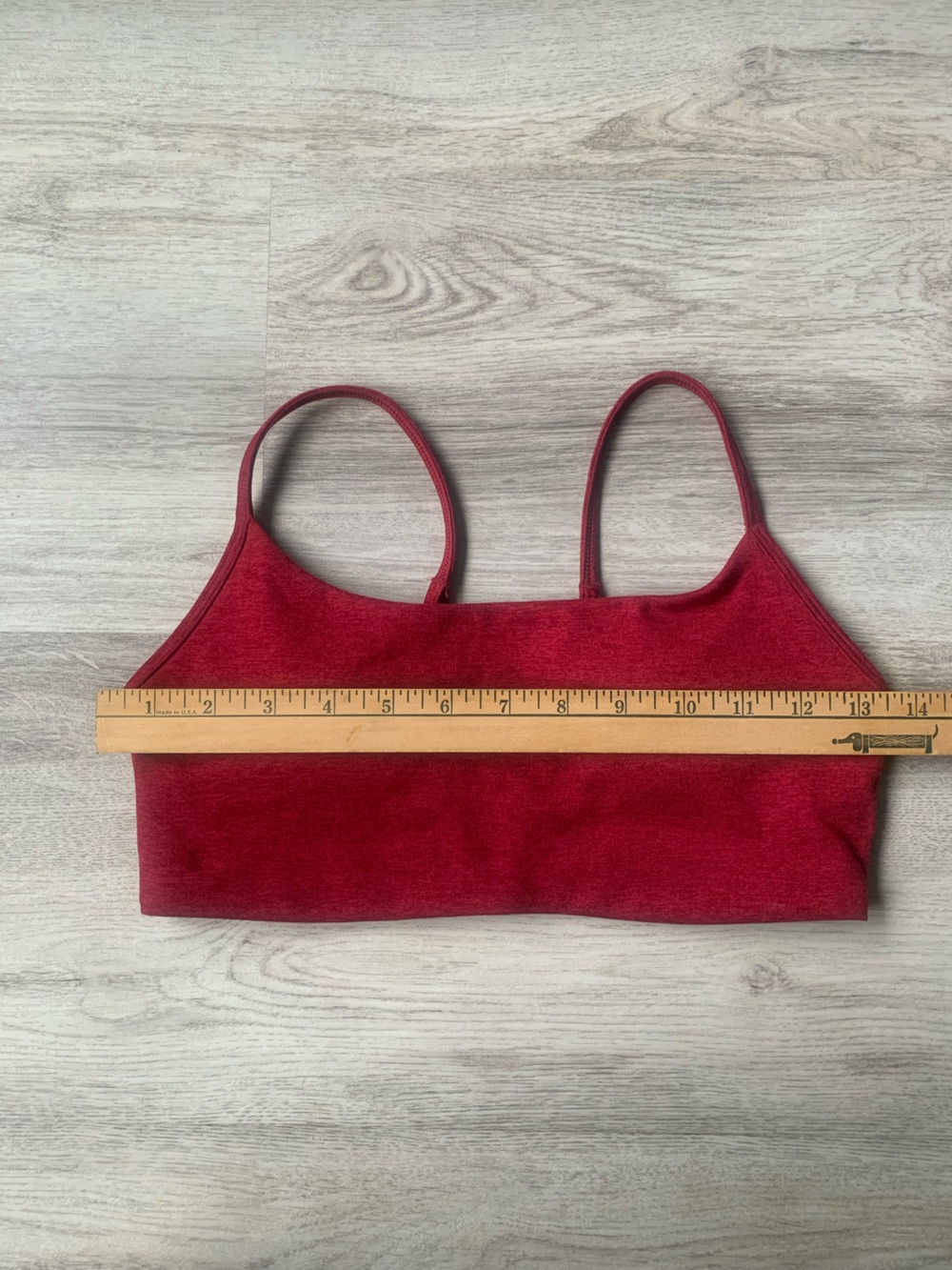 NWOT! Vuori Halo Essential Sports Bra style #VW1110  color Mahogany Heather - Picture 3 of 9